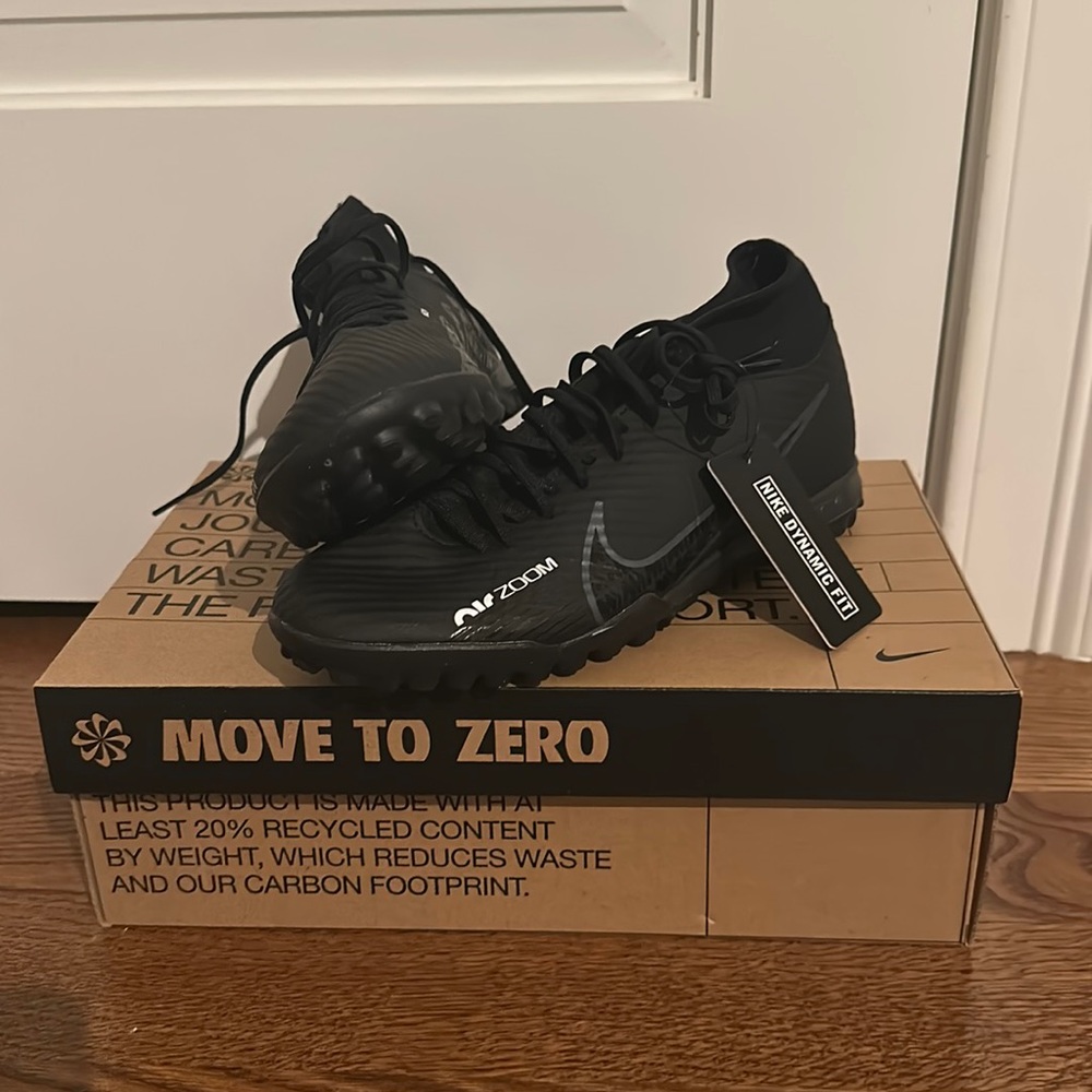 Black Nike turf (soccer) cleats women’s size 9.5 and men’s size 8